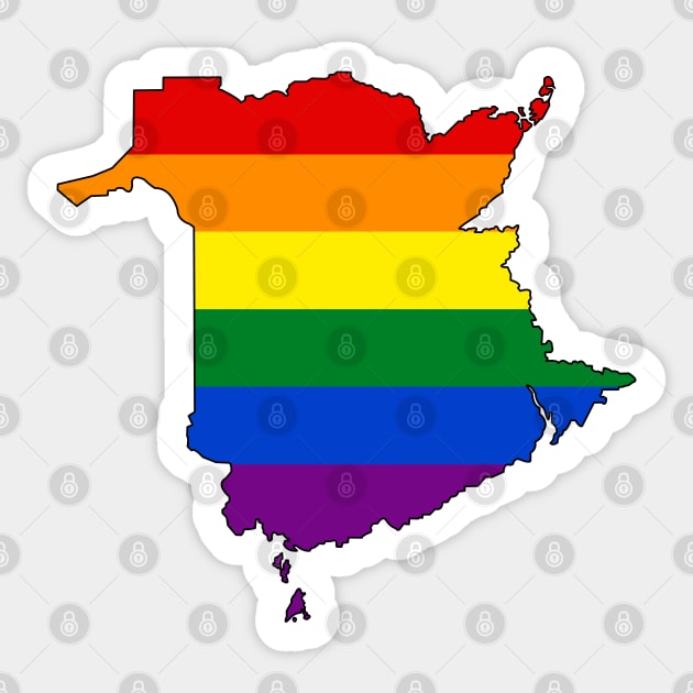 New Brunswick Pride Sticker by somekindofguru